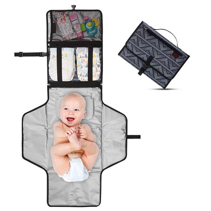 Portable baby diaper changing pad-