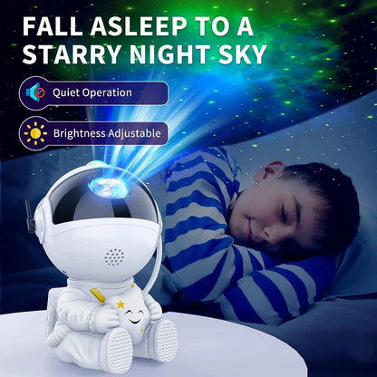 Star Projector Sitting Astronaut Galaxy Night Light