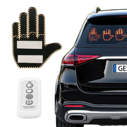 Hand gesture car light-