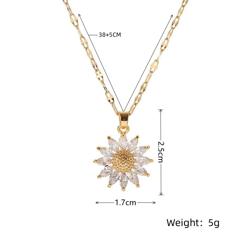 Luxury style flower pendant-