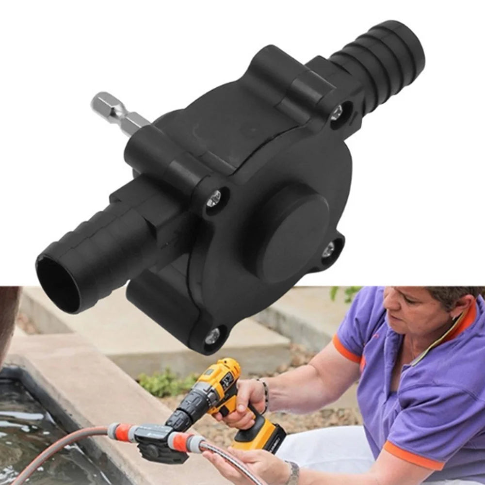 Portable manual drill pump-