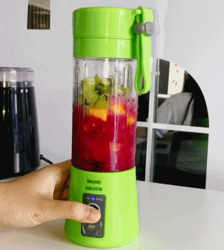 Portable fruit blender-