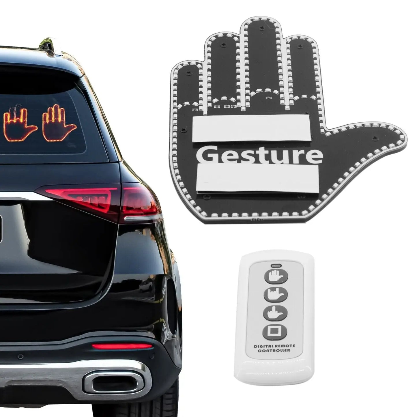Hand gesture car light-